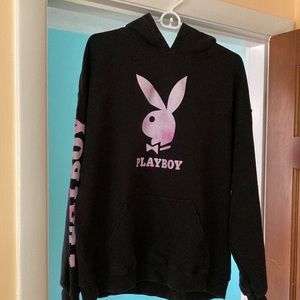 Medium weight hoodie with Playboy logo
